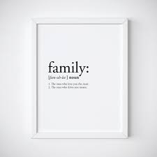Family Definition Family Print Definition Print Funny Etsy Family Quotes Funny Family Definition Family Quotes Inspirational