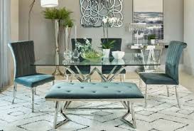 Over 20 years of experience to give you great deals on quality home products and more. Coaster Beaufort Chrome Rectangle Glass Top Dining Table 109451 R B S Home Source Madison Me