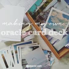 The use of fonts becomes your next focus. Making My Own Oracle Cards Tara Leaver Diy Oracle Cards Oracle Cards Decks Oracle Cards