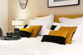 coussins ocre home home decor room