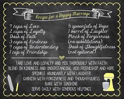 We have been married 43 years today!!!!! Printable Bridal Shower Recipe For A Happy Marriage Chalkboard Etsy Recipe For Marriage Bridal Shower Food Happy Marriage