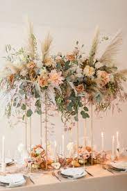 Modern Chic Boho Wedding With The Prettiest Floral Design Wedding Floral Centerpieces Boho Wedding Decorations Boho Centerpiece
