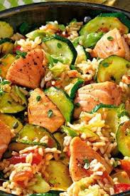 Leichtes Fur Jeden Tag Lachspfanne Mit Zucchini Rezept Lachs Gerichte Rezepte Gesunde Rezepte