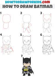 Anyone can create great looking drawings! How To Draw Batman For Kids Easy Drawing Tutorial