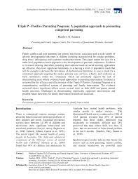 • triple p online in practice. Pdf Triple P Positive Parenting Program A Population Approach To Promoting Competent Parenting