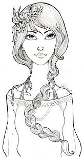 Here are 18 free coloring pages for adults (that means you!) to download. Hippie Girl Coloring Pages Coloring Pages
