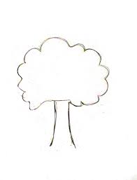 How To Draw A Tree Happy Family Art Then, draw a series of inverted v shaped lines to connect the sides of the trunk, allowing them to meet at points.