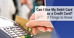 If you select debit, you will have to enter your pin number to complete the transaction. Can I Use My Debit Card As A Credit Card 3 Things To Know Cardrates Com