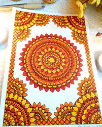 Kalakriti By Karishma On Instagram Beginning The New Year With A Traditional Colour Palette Mandala Design Buddha Art Painting Mandala Art Lesson