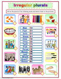 The Plural Of Nouns Online Worksheet You Can Do The Exercises Online Or Download The Worksheet As Pdf Plurals Irregular Plurals Irregular Plural Nouns
