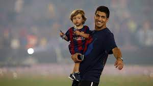 Luis suarez's wife sofia balbi holds her son benjamin suarez as she talks with her daughter delfina suarez during a friendly match between fc barcelona b and indonesia u19 at ciutat esportiva on september 24, 2014 in barcelona, spain. Luis Suarez I Was Right To Leave Liverpool And Join Barcelona Eurosport