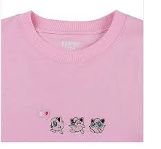 Spao X Pokemon Jigglypuff Sweaters Pink Heart Graphic