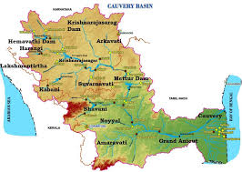 Find kerala river map, showing rivers which flows in and oust side of the state kerala and highlights district and state boundaries. Cauvery River System Kaveri River Upsc