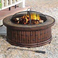 Sunjoy 36 Kohala Natural Fire Pit Sam S Club Natural Fire Pit Wood Fire Pit