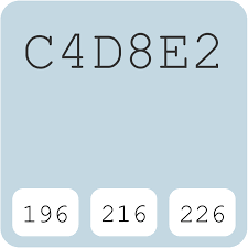 Columbia Blue C4d8e2 Hex Color Code Schemes Paints