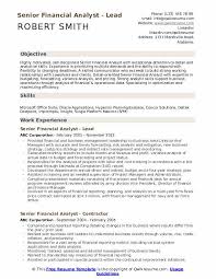 Senior Financial Analyst Resume Samples Qwikresume