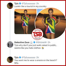 Tyla is not usually known to respond to hate, but it seems this comment  really got to her 😭 Residents, does #Tyla really have a aversion towards  clothing ?!😩👙