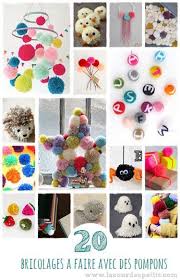 Que Faire Avec Des Pompons 20 Idees Pour S Inspirer La Cour Des Petits Faire Des Pompons Bricolage Avec De La Laine Pompons
