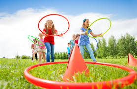 They should lay the hoops on the floor in a circle keeping several feet in between each hula hoop. Hula Hoop Games You Would Have Not Thought Of Plentifun