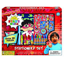 Combo panda coloring and drawing ryans toy review. Ryan S World Coloring Art Set For Boys And Girls With Stickers Pencil Pouch Educational Toys Planet