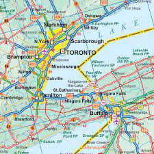 The boundary from the northeast corner of minnesota to the northwest corner of washington state is not as straight as it looks on the map. Itmb Us Canada Border Folding Travel Map The Map Shop