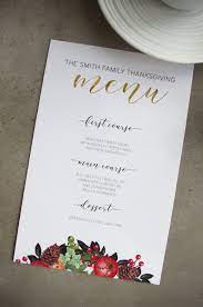 This dinner party menu template is easily customizable to whatever you may need. Holiday Menu Printable Template Diy Festive Menus For Winter Or Christmas Dinner Parties Christmas Menu Design Holiday Menus Holiday Dinner Party Menu