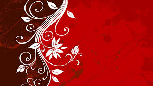 Red is the color of danger, passion, energy, desire, strength and heat. White Floral On Red Background Wallpaper Hd Wallpaper Wallpaper Flare