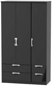 Tall wardrobes with drawer, description: Welcome Camden Tall Triple 4 Drawer Wardrobe Happy Home Furnishers