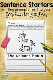 Teachers Can Use These Sentence Starters As Writing Prompts In Their Kindergarten Classrooms These Writing Prompts For Kids Sentence Starters Writing Prompts