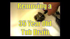 To remove old bathtub drain flange. Removing A 35 Year Old Tub Drain Youtube
