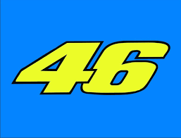 Yellow and blue 46 valentino rossi vinil sticker. Valentino Rossi 46 Number By Sizedoes On Deviantart