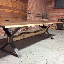 Metal Table Base Table Legs X Table Base Modern By Bmadenew Farm Style Dining Table Metal Table Base Live Edge Dining Table