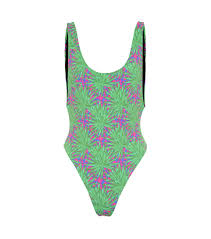 funky printed swimsuit