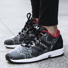 Black And Gold Adidas Zx Flux Womens New Adidas Originals Women S Zx Flux Black Red Snakeskin B35310 Us Sz 8 Adidas Zx Flux Adidas Outfit Shoes Adidas Zx