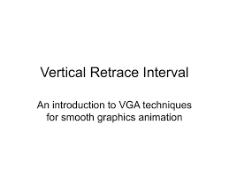 You should see a graphic displaying all of your computer's monitors at the top of the window that pops up. Vertical Retrace Interval An Introduction To Vga Techniques For Smooth Graphics Animation