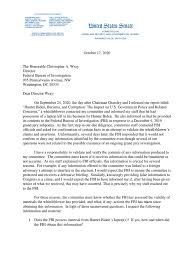Check spelling or type a new query. 2020 10 17 Fbi Wray Letter Federal Bureau Of Investigation American Government