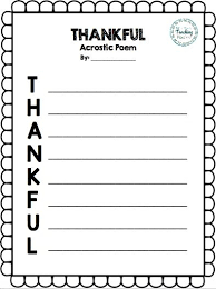 Thankful Acrostic Poem Template Freebie Poem Template Acrostic Poem Template Acrostic Poem