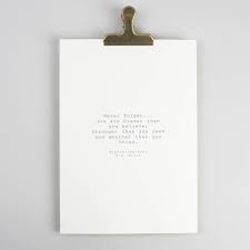If ever there is tomorrow when we're not together. Winnie The Pooh Braver Than You Believe Print By The Beautiful Book Company Notonthehighstreet Com