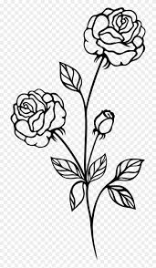 The flower is not only a classic, ageless piece of art but also host to several underlying meanings, making red rose tattoos an ideal blend of inner and outer beauty. Medium Size Of How To Draw A Simple Rose Tattoo Drawing Clip Art Black And White Rose Free Transparent Png Clipart Images Download