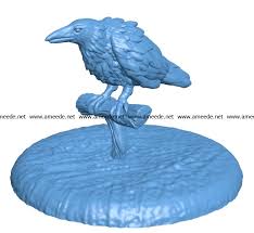 Raven Casual B003193 File Stl Free Download 3d Model For Cnc And 3d Printer Download Free Stl Files In 2020 Stl Cnc Engraving Machine 3d Model