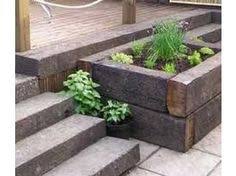 The necessary comfort to meet your specification. 39 Railway Sleeper Garden Idea Railway Sleepers Garden Sleepers In Garden Garden