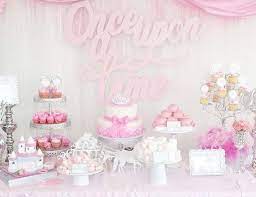 Princess Baby Shower Once Upon A Time Baby Shower Catch My Party Baby Shower Princess Princess Shower Baby Shower Dessert Table