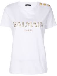 Balmain Black And Gold T Shirt Pin By Hayley Pukitis On Street Strut Balmain Shirt Tshirt Women Outfit Balmain Tshirt
