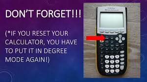 To get out of this predicament, press 2nd f + , putting your calculator back into decimal mode, which is what you want. Geometry Sol Wednesday May 9 At 8 10am Ppt Download