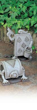 Disney alice in wonderland garden object statue cheshire cat. Alice In Wonderland Disney Garden Ornament Statue Card Soldiers Spade Painter 57 49 Picclick