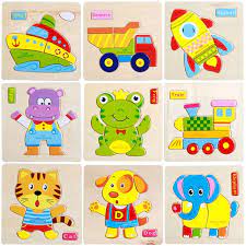 3d Rompecabezas De Madera Rompecabezas Juguetes De Madera Para Ninos De Dibujos Anima Juguetes Educativos Para Ninos Rompecabezas De Madera Juguetes Educativos