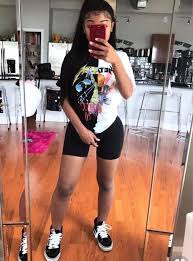 Black Biker Shorts Outfit Pinterest Pin Pradame Follow For More In 2020 Birthday Outfit For Women Black Girl Outfits Summer Shorts Outfits