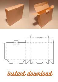 Mailing Box Template Mailer Box Postage Box Package Box Etsy Video Video Diy Gift Box Template Box Template Box Template Printable