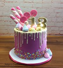 1st birthday party ideas for girls. Teenager 13 Yo Lollipops Pink Drip Cake Buttercream Cake Drip Cakes First Birthday Cakes