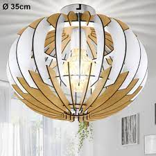 Maybe you would like to learn more about one of these? Wood Ceiling Lamp Living Room Lighting Slats Design Lamp Nature White Eglo 32844 Etc Shop Lamps Furniture Technology Household All From One Source Etc Shop